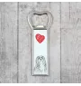 Lhasa Apso - bottle opener with a dog, personalized fridge opener, unique gift for a man by Art-Dog brand