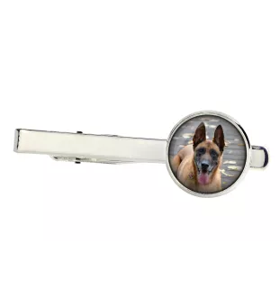 Malinois chien de berger belge - pince à cravate dans une boîte, cravate élégante, bijoux personnalisés de la marque Art-Dog