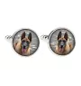 Malinois Belgian Shepherd Dog - cufflinks in a box, handmade jewelry, product of the Art-Dog brand