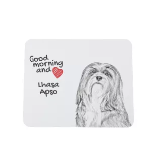 Lhasa Apso - tapis de souris personnalisé avec impression, tapis de souris personnalisé avec chien, accessoire unique pour employé de bureau de la marque Art-Dog