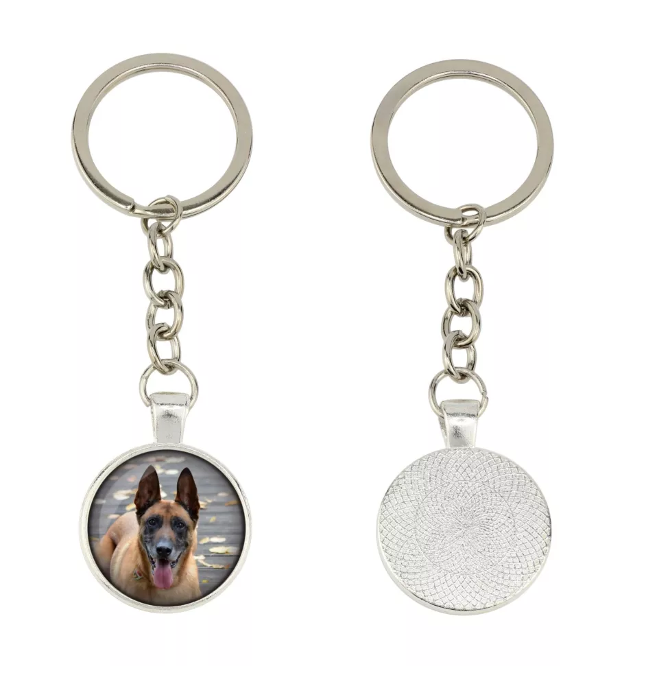 Malinois chien de berger belge - porte-clés dans une boîte, photo personnelle, porte-clés de la marque Art-Dog