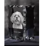 Lhasa Apso, Lhasaterrier, Löwenhund - Kristall mit einem Hundebild, Glasstatuette mit einem Bild, einzigartiger Bilderrahmen der Marke Art-Dog