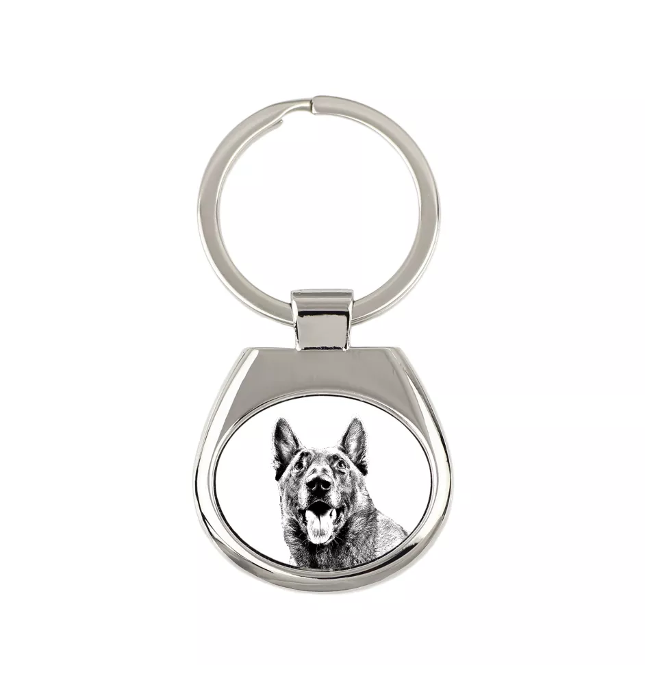 Malinois Belgian Shepherd Dog - keychain with a dog, keychain with a print, personalized pendant from the Art-Dog brand