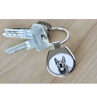 Malinois Belgian Shepherd Dog - keychain with a dog, keychain with a print, personalized pendant from the Art-Dog brand