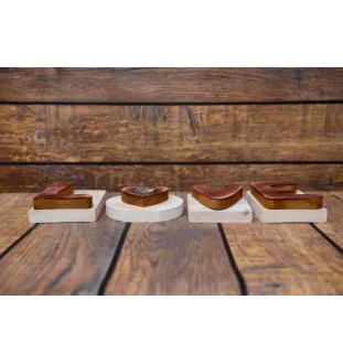 Leonberger - wooden LOVE sign, interior decoration with a dog, charming ornament for the shelf by Art-Dog brand