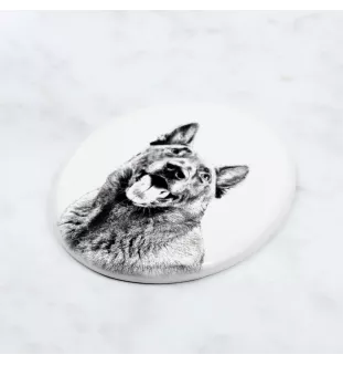 Malinois Belgischer Schäferhund - Gedenktafel mit einem Foto eines Hundes, Grabplatte mit Druck, personalisierte ovale Platte der Marke Art-Dog