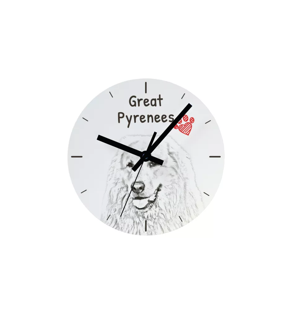 Lhasa Apso, Lhasaterrier, Löwenhund - Wanduhr mit Hund, Regal Uhr mit Druck, personalisierte Hausdekoration von Art-Dog.