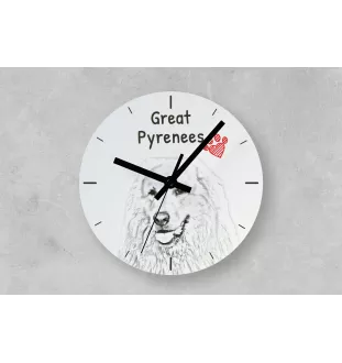 Lhasa Apso - wall clock with a dog, shelf clock with a print, personalized home decoration from the Art-Dog brand