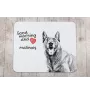Malinois Belgian Shepherd Dog - mouse pad with print, personalized dog-themed mouse pad, unique gadget for an office worker by Art-Dog brand