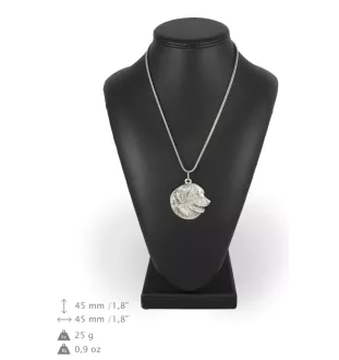 Leonberger - Halskette mit Hund, Hundeanhänger an einer silbernen Kette, einzigartiger Schmuck der Marke Art-Dog