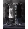 Malinois Belgian Shepherd Dog - crystal with a picture of a dog, glass statuette with a picture, unique frame with a picture from Art-Dog brand
