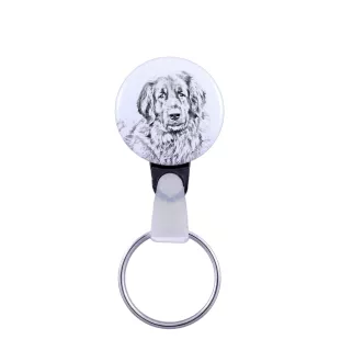 Leonberger - keychain with a dog portrait, pendant with the brand's own Art-Dog graphics