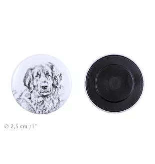 Leonberger - magnet with a dog's pupil, exceptionally light, strong magnet, handmade product by the Art-Dog brand
