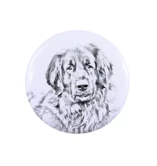 Leonberger, Chien De Leonberg - badge avec votre chien, ajoutez votre propre photo, marque Art-Dog