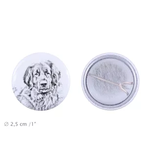 Leonberger, Chien De Leonberg - badge avec votre chien, ajoutez votre propre photo, marque Art-Dog