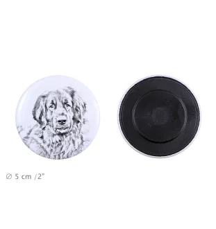 Leonberger - magnet with a dog's pupil, exceptionally light, strong magnet, handmade product by the Art-Dog brand