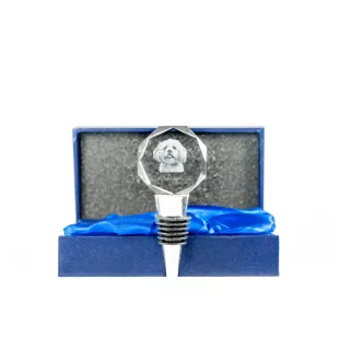 Lhasa Apso, Lhasaterrier, Löwenhund - Flaschenverschluss, Weinverschluss aus Kristall mit Foto, personalisiertes Geschenk für Barkeeper der Marke Art-Dog