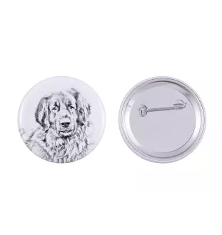 Leonberger - pin with your dog, add your own photo, Art-Dog brand
