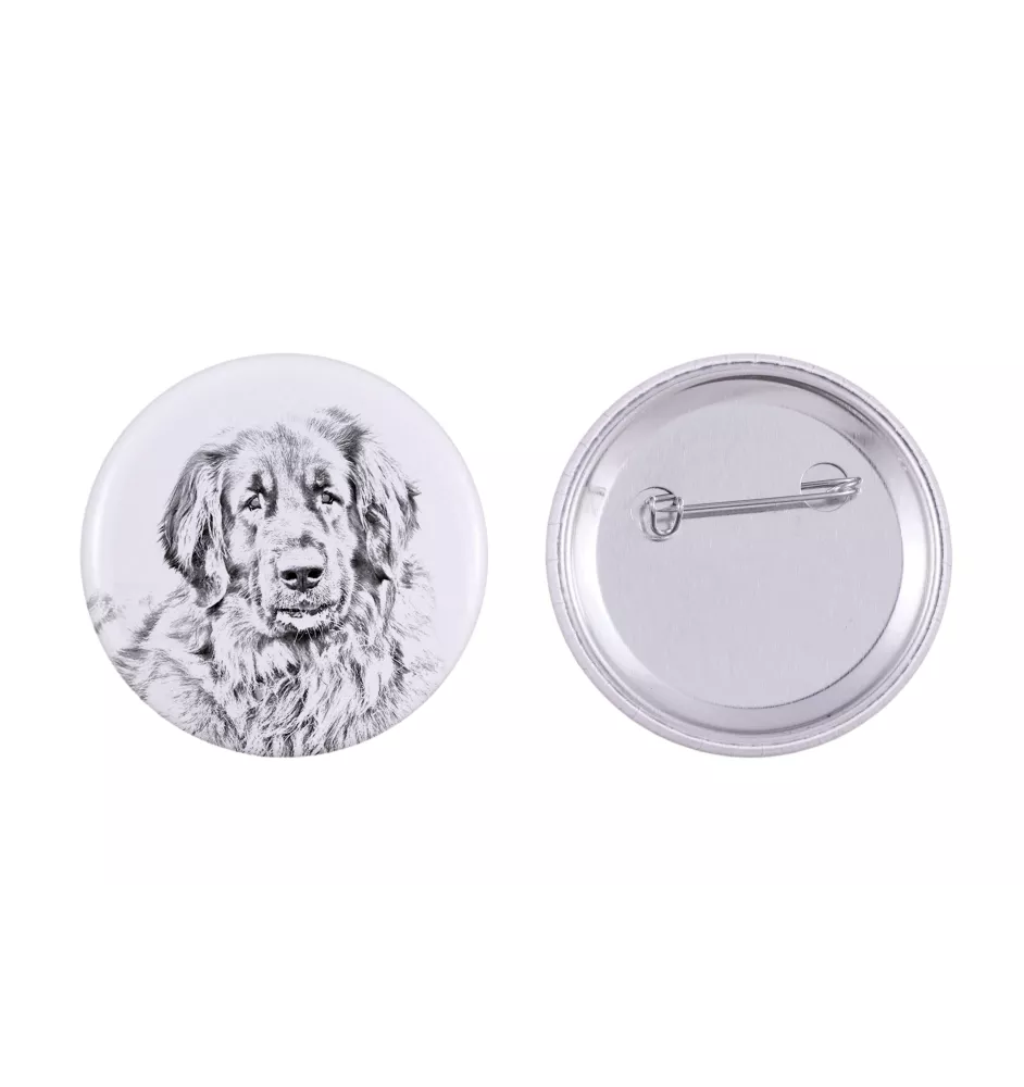 Leonberger, Chien De Leonberg - badge avec votre chien, ajoutez votre propre photo, marque Art-Dog