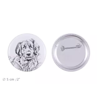 Leonberger, Chien De Leonberg - badge avec votre chien, ajoutez votre propre photo, marque Art-Dog