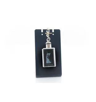 Malinois Belgian Shepherd Dog - Crystal key ring with dog photo, illuminated key ring, unique gift by Art-Dog brand