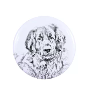 Leonberger, Chien De Leonberg - badge avec votre chien, ajoutez votre propre photo, marque Art-Dog