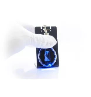 Malinois Belgian Shepherd Dog - pendant with a photo of a dog, crystal key ring in a gift box, a unique gift by Art-Dog