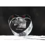 Leonberger serce kryształowe z psem Art-Dog