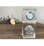 Lhasa Apso - montre en cristal avec photo, photo de chien dans un cristal, horloge de bureau personnalisée de la marque Art-Dog