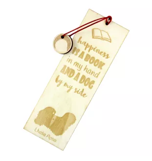 Lhasa Apso - marque-page pour livre avec chien, marque-page personnalisé, accessoire canin pour les lecteurs de la marque Art-Dog