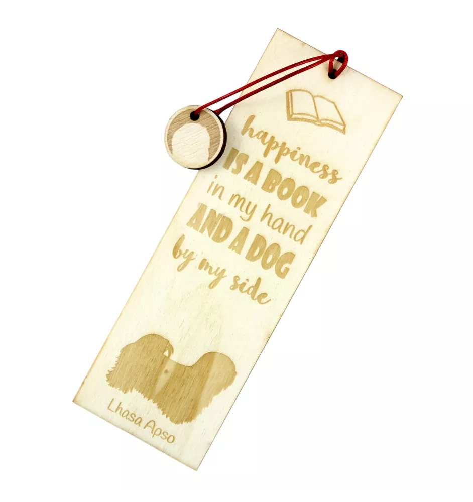 Lhasa Apso, Lhasaterrier, Löwenhund - Lesezeichen mit Hund, personalisiertes Lesezeichen, Hundeaccessoire für Leser der Marke Art-Dog
