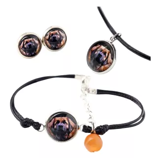 Leonberger - Schmuckset in einer Schachtel, Halskette, Ohrringe, Armband, Produkte der Marke Art-Dog