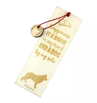Malinois chien de berger belge - marque-page pour livre avec chien, marque-page personnalisé, accessoire canin pour les lecteurs de la marque Art-Dog