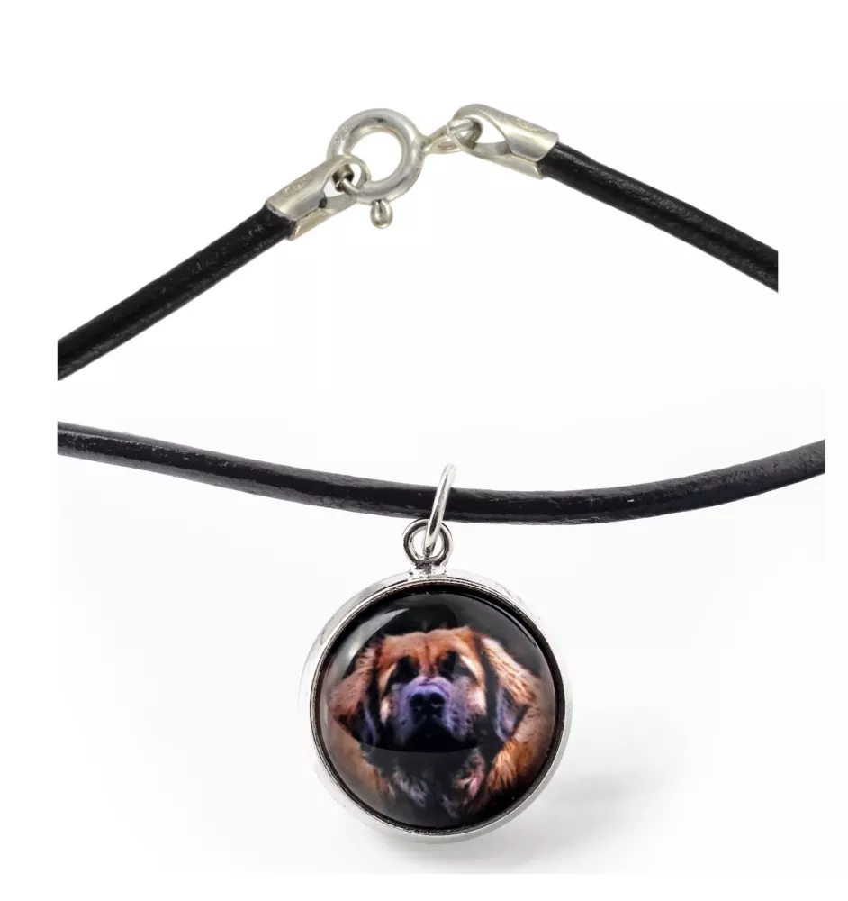 Leonberger naszyjnik w pudełku ze zdjęciem Art-Dog