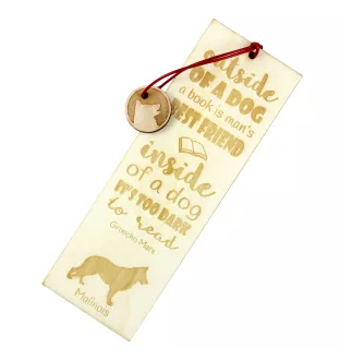 Malinois Belgischer Schäferhund - Lesezeichen mit Hund, personalisiertes Lesezeichen, Geschenk für Bücherwurm von der Marke Art-Dog