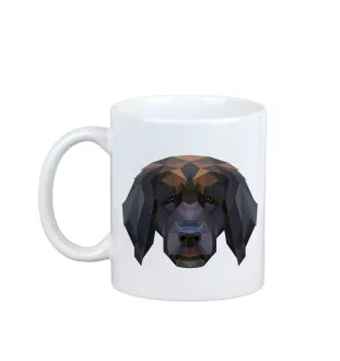 Leonberger, Chien De Leonberg - tasse avec une photo et un motif de chien géométrique Art-Dog