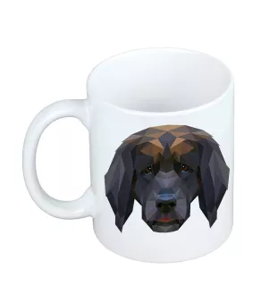 Leonberger - cup with a geometric dog image and the inscription Art-Dog