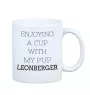 Leonberger, Chien De Leonberg - tasse avec une photo et un motif de chien géométrique Art-Dog