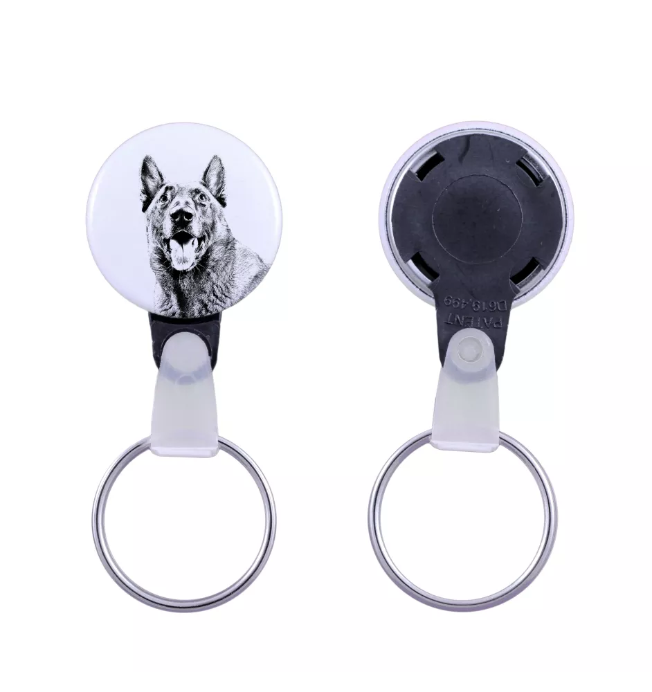 Malinois Belgischer Schäferhund - Schlüsselanhänger mit dem Bild eines Hundes, Anhänger mit dem eigenen Grafikdesign der Marke Art-Dog