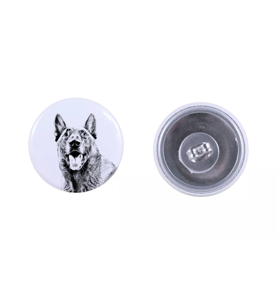 Malinois chien de berger belge - boucles d'oreilles uniques avec un chien, votre animal de compagnie sur un porte-clés, marque propre Art-Dog