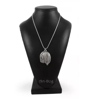 Lhasa Apso - un collier avec un chien, un pendentif de chien sur une chaîne en argent, un bijou unique de la marque Art-Dog