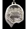 Lhasa Apso - un collier avec un chien, un pendentif de chien sur une chaîne en argent, un bijou unique de la marque Art-Dog