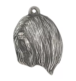Lhasa Apso - un collier avec un chien, un pendentif de chien sur une chaîne en argent, un bijou unique de la marque Art-Dog