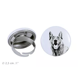 Malinois Owczarek belgijski pierścionek z psem mały Art-Dog