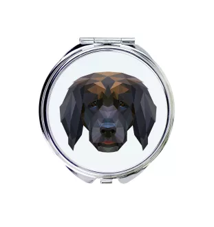 Leonberger - Spiegel mit Foto und geometrischem Aufdruck der Marke Art-Dog