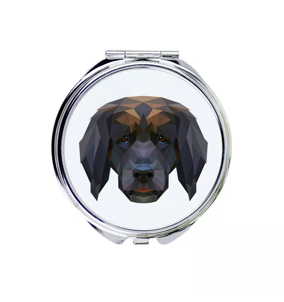 Leonberger - Spiegel mit Foto und geometrischem Aufdruck der Marke Art-Dog