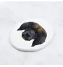 Leonberger - a plate with a geometric design and the brand name Art-Dog
