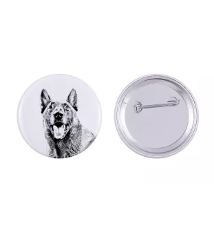 Malinois chien de berger belge - badge avec votre chien, ajoutez votre propre photo, marque Art-Dog