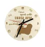 Lhasa Apso - clock with a dog, wooden clock, wall clock for dog lovers, clock for desk and shelf, Art-Dog