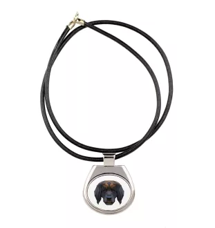 Leonberger - necklace with a geometric design and the inscription "Art-Dog"